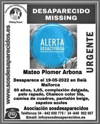 Localizan a un hombre de 60 años desaparecido desde el jueves en Dei