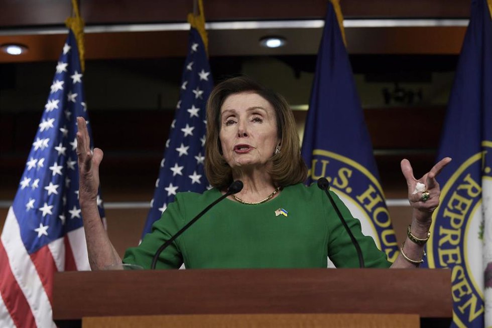 La presidenta de la Cámara de Representantes de EEUU, Nancy Pelosi