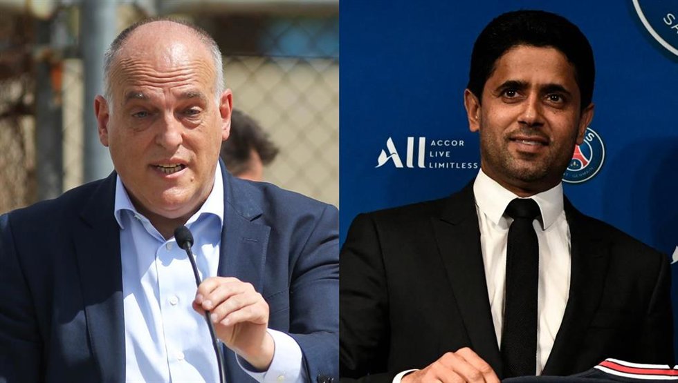 Javier Tebas y Nasser Al-Khelaifi