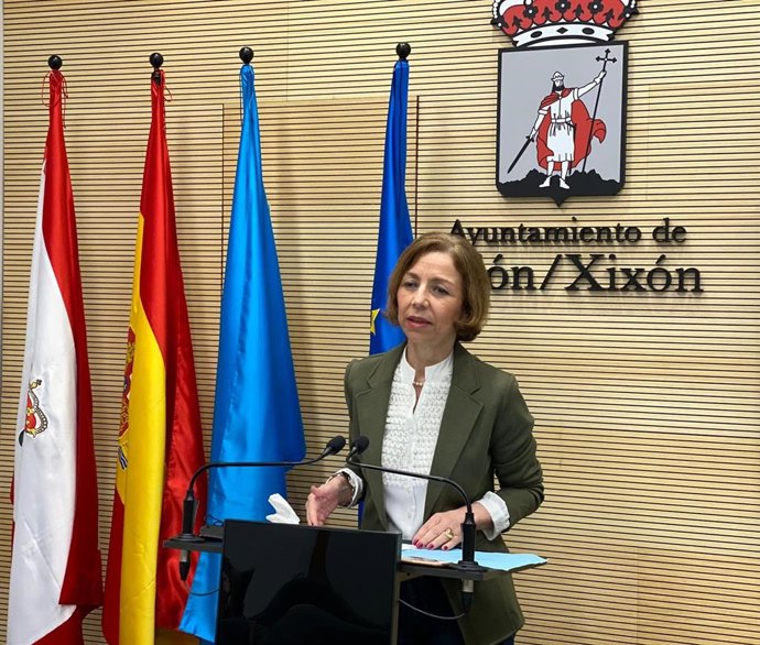 Archivo - La concejala del PP en el Ayuntamiento de Gijón, Ángeles Fernández-Ahúja