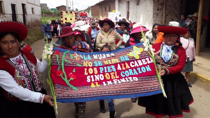Mujeres de los pueblos de Perú, que contarán con ayuda del Ayuntamiento de Córdoba, a través de la Fundación Social Universal.