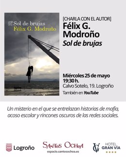 Félix Modroño presenta Sol de brujas, un misterio con mafia, acoso escolar y rincones ocultos de las redes sociales