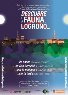 Ayuntamiento de Logroño y ADALAR ofrecen cuatro salidas divulgativas para conocer la fauna que habita en la ciudad