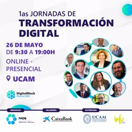 Cartel anunciador del 'Digital Block Murcia 2022 - I Jornadas de Transformación Digital',