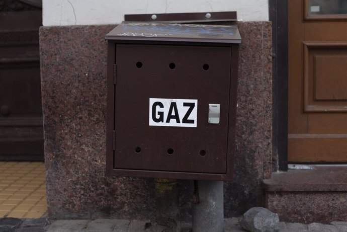 Caixa de comptadors de gas a Varsvia (Polnia)