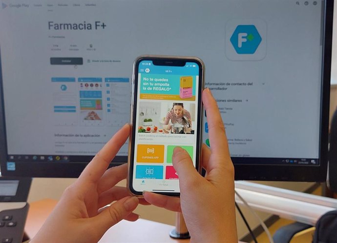 Imagen de la App Farmacia F+, desarrollada por Grupo Hefame