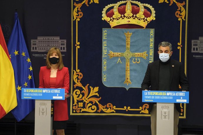 Archivo - Imagen de archivo de los consejeros Ana Cárcaba y Alejandro Calvo