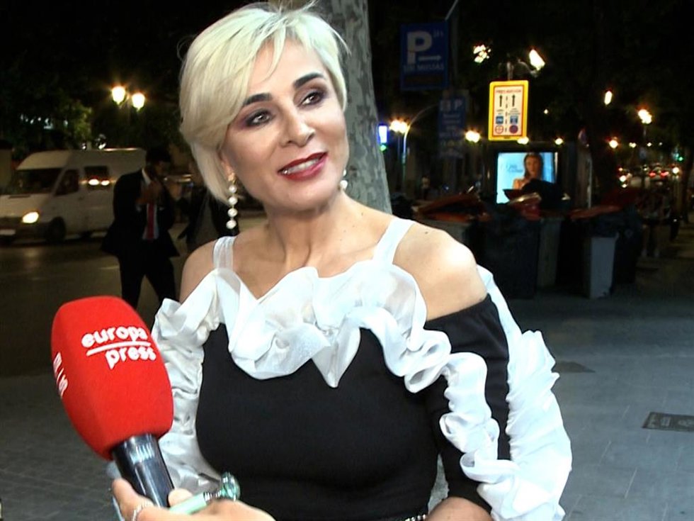Ana María Aldón, en la fiesta de aniversario de ''Viva la vida'