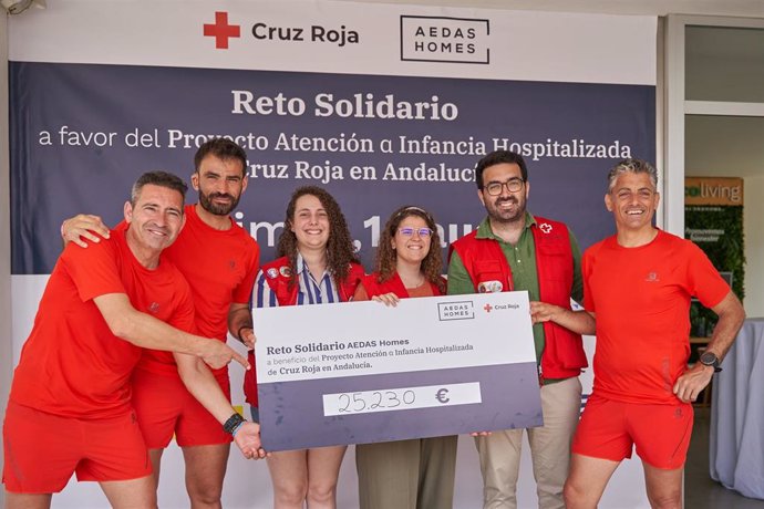 El II Reto Solidario Aedas Homes a favor de Cruz Roja Andalucía suma más de 25.000 euros para la infancia hospitalizada