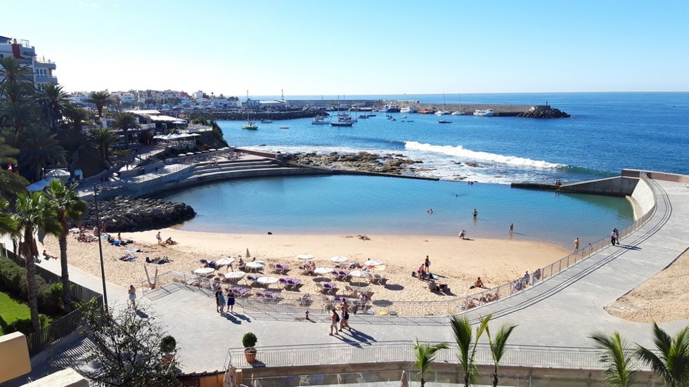 Archivo - Playa de La Lajilla, en Mogán