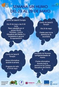 El Centro de Salud de El Torrejón de Huelva participa en la XXIII Semana sin Humo