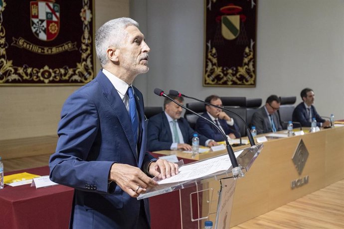 El ministro del Interior, Fernando Grande-Marlaska, en Cuenca.