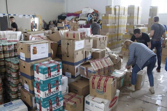 Llegan a Ucrania 10 toneladas de material sanitario, ropa, alimentos y otros productos recogidos por la UCLM