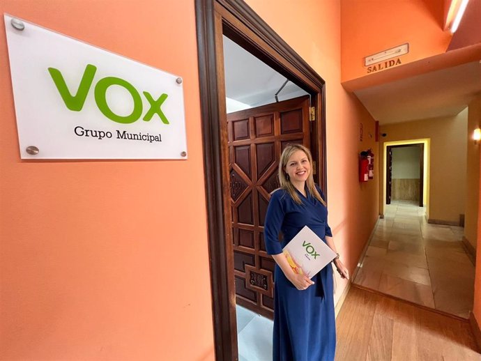 La portavoz del grupo municipal de Vox, Cristina Peláez.