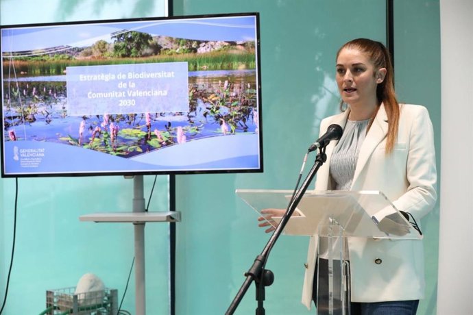 Archivo - La consellera de Agricultura, Desarrollo Rural, Emergencia Climática y Transición Ecológica, Mireia Moll, presenta la Estrategia de Biodiversidad de la Comunitat Valenciana 2030.