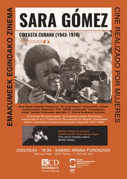 Cartel de la proyección del documental de Sara Gómez.
