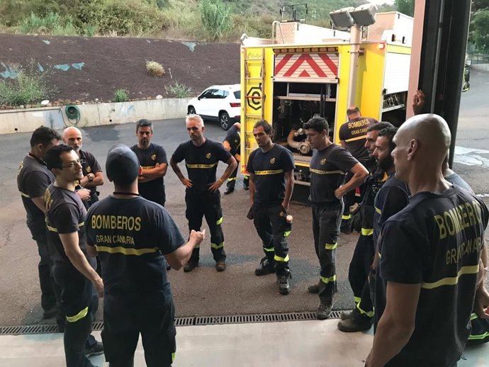 Bomberos del Consorcio de Emergencias de Gran Canaria