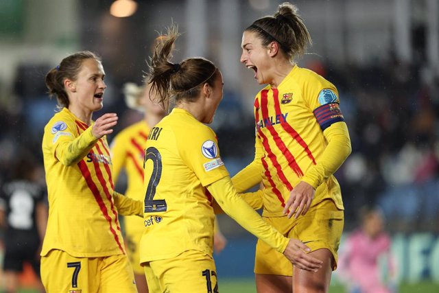 Archivo - Alexia Putellas celebrando un gol del FC Barcelona