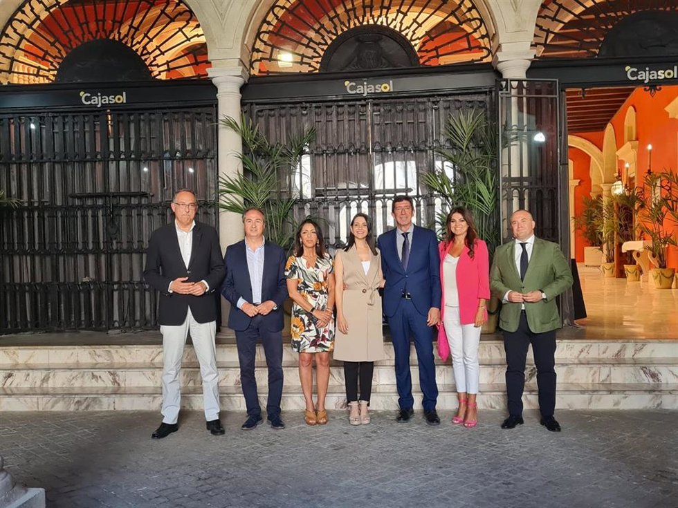 García Egea con Marín y Arrimadas