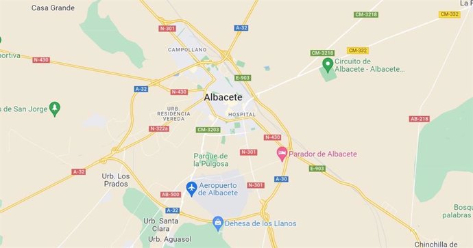 Archivo - Imagen de Albacete en Google Maps