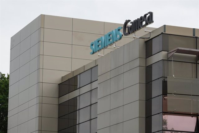 Fachada del edificio de Siemens Gamesa, en el Parque Tecnológico de Zamudio, a 23 de mayo de 2022, en Zamudio, Vizcaya, Euskadi (España). 
