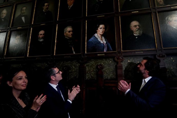 Retrato de Clara Campoamor en el Ateneo de Madrid.