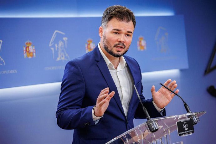 El portavoz de Esquerra Republicana (ERC) en el Congreso, Gabriel Rufián.