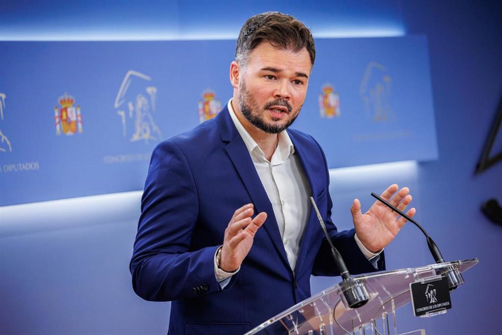 El portavoz de Esquerra Republicana (ERC) en el Congreso, Gabriel Rufián.