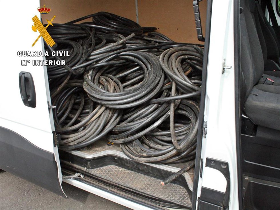 Cable de cobre robado en Almendralejo