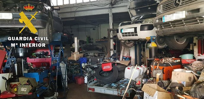 Taller que era utilizado para la venta de drogas en la comarca burgalesa de Las Merindades.