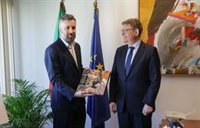 Puig apoya en Portugal la conexión entre Huelva y el Algarve por el Corredor Mediterráneo: "Solo faltan 100 kilómetros"