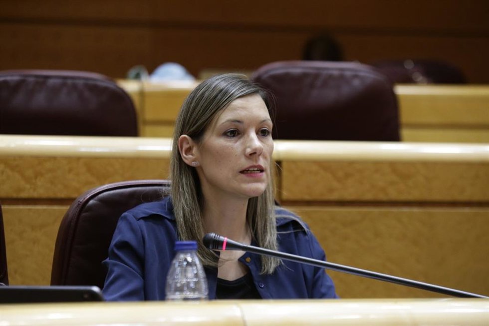 Archivo - La senadora de Teruel Existe, Beatriz Martín.