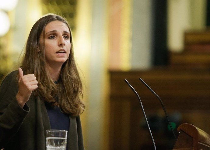 Archivo - La diputada de Unidas Podemos por Baleares en el Congreso Lucía Muñoz.