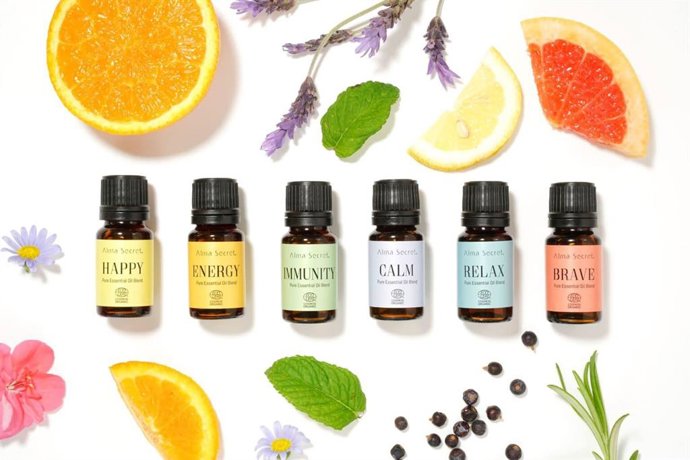 Línea de aceites esenciales de Alma Secret.