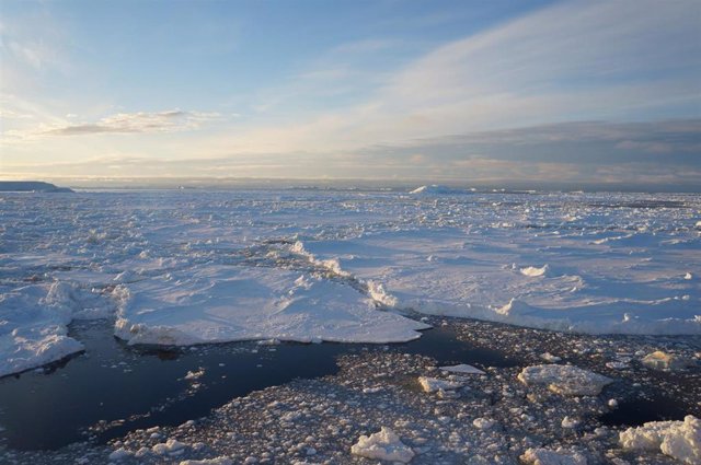 Capa de hielo en el Mar de Weddell.