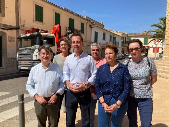 Representantes del PP en S'Alqueria Blanca.