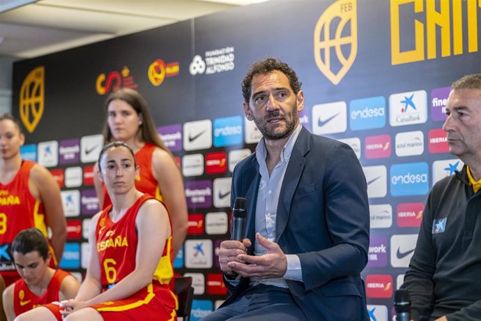 El presidente de la Federación Española de Baloncesto (FEB), Jorge Garbajosa, en el acto 'Camino al Futuro'