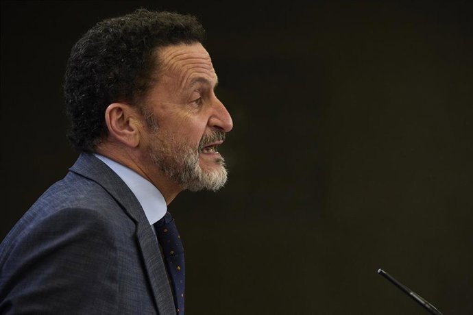 El portavoz adjunto de Ciudadanos en el Congreso, Edmundo Bal, interviene en una rueda de prensa.