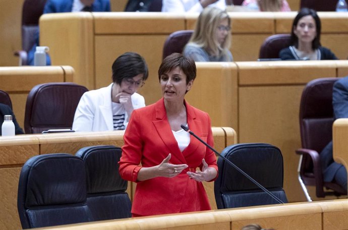 La ministra Isabel Rodríguez interviene en la sesión de control al Gobierno en el Senado