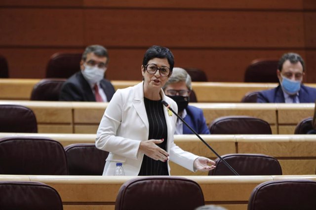 Archivo - La senadora de Junts Maria Teresa Rivero interviene durante una sesión de control al Gobierno en la Cámara Alta, en Madrid (España), a 6 de octubre de 2020.