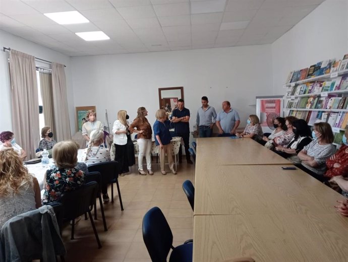 Irene García en el acto con mujeres en Jerez.