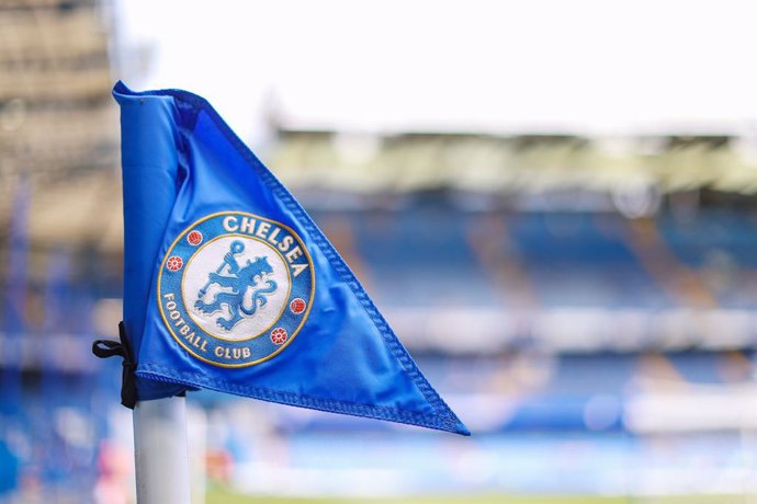 A general view of the Chelsea corner flag during the English championship Premier League football match between Chelsea and Watford on May 22, 2022 at Stamford Bridge in London, England - Photo Toyin Oshodi / ProSportsImages / DPPI