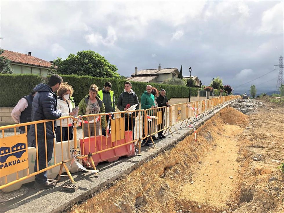 Obras del nuevo colector de Montevite