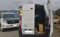 Detenido un conductor con 225 kilos de hachís en su furgoneta en Cártama (Málaga)