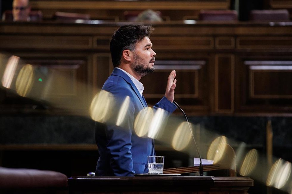 El portavoz de Esquerra Republicana (ERC) en el Congreso, Gabriel Rufián.