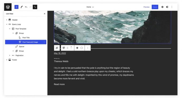 Wordpress versión 6.0 Arturo