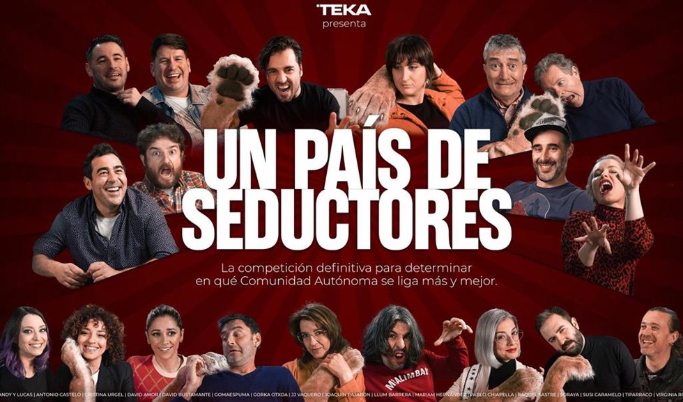 Cartel de 'Un país de seductores', la divertida y original campaña para elegir cuál es la región más seductora de España