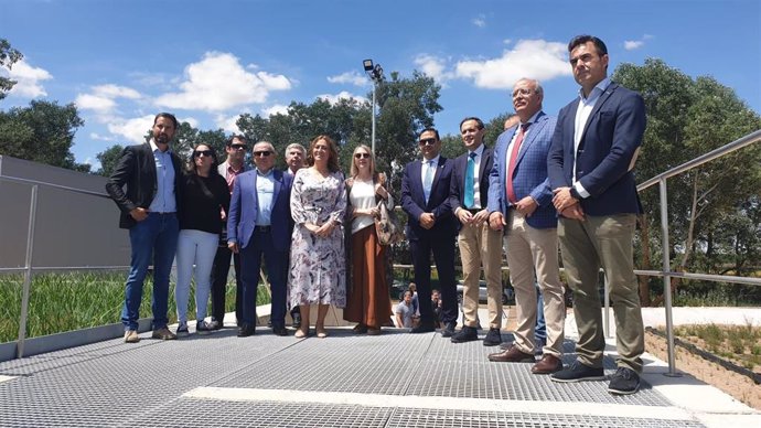 Inauguración de la nueva depuradora en Fresno El Viejo (Valladolid).