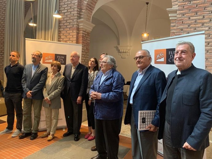 Miembros de Compromesos amb el futur de Lleida, este miércoles