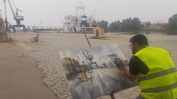 Np Más De 30 Artistas Se Reúnen En El Muelle De Tablada En El Certamen De Pintura Puerto De Sevilla